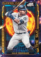 2023 Topps Cosmic Chrome Planetary Pursuit #9 Julio Rodriguez Sun Baseball Card