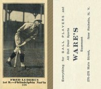 1916 Wares #106 Fred Luderus Baseball Card
