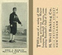 1916 Weil Baking Co. #116 John McGraw Baseball Card