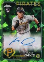 2024 Topps Chrome Sapphire Update Series Chrome Sapphire Autographs #HD Henry Davis Green Baseball Card
