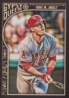 2015 Topps Gypsy Queen #1 Mike Trout Holding Bat Baseball Card