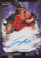 2024 Topps Finest Finest Autographs #FAJH Jackson Holliday Purple Refractor Baseball Card