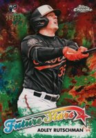 2023 Topps Chrome Logofractor Edition Future Stars #FS1 Adley Rutschman Green Baseball Card