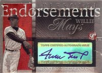 2004 Topps Pristine Personal Endorsements #WM Willie Mays Baseball Card