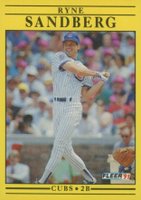 1991 Fleer #431 Ryne Sandberg Baseball Card