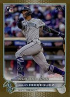 2022 Topps Update #US97 Julio Rodriguez Gold Baseball Card