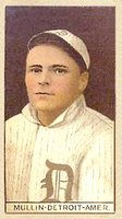 1912 Brown Backgrounds Red Cycle #136 George Mullin D on cap Baseball Card