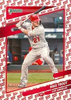 2021 Panini Donruss #170 Mike Trout One Hundred Baseball Card