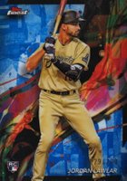 2024 Topps Finest #95 Jordan Lawlar Blue Refractor Baseball Card