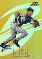 1999 Fleer Brilliants #2TG Derek Jeter 24KT Gold Baseball Card