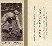 1916 Altoona Tribune #74 Heinie Groh Baseball Card