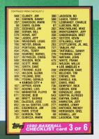 1990 Topps #376 Checklist 3 Baseball Card