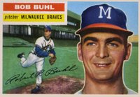 1956 Topps #244 Bob Buhl Baseball Card