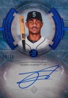 2020 Bowman Transcendent Collection Transcendent Collection Autographs #JR Julio Rodriguez Blue Baseball Card
