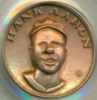 1969 Citgo Coins # Hank Aaron Baseball Card
