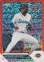 2023 Topps Pro Debut #PDC40 Jackson Chourio Chrome-Red Mini Diamond Baseball Card