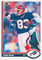 1991 Upper Deck #43 Andre Reed Football Card