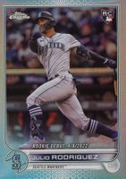 2022 Topps Chrome Update #USC165 Julio Rodriguez Refractor Baseball Card