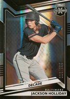 2022 Panini Elite Extra Edition #1 Jackson Holliday Decade Die-Cut Baseball Card