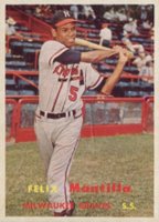 1957 Topps #188 Felix Mantilla Baseball Card