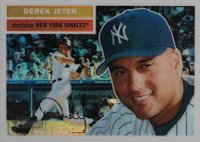 2005 Topps Heritage Chrome #46 Derek Jeter Refractor Baseball Card