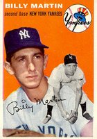 1954 Topps #13 Billy Martin Baseball Card