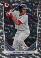 2014 Bowman Prospects  #BP109 Mookie Betts Silver Ice Baseball Card