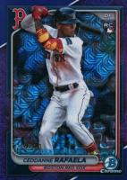 2024 Bowman Chrome Mega Box #5 Ceddanne Rafaela Purple Refractor Baseball Card
