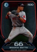2014 Bowman Chrome Top 100 Prospects #BTP66 Mookie Betts Baseball Card