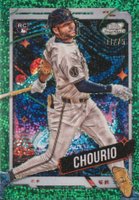 2024 Topps Chrome Cosmic #179 Jackson Chourio Green Space Dust Refractor Baseball Card