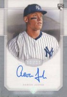 2017 Topps Transcendent Framed Autograph #AJ Aaron Judge No Bat-Silver Baseball Card