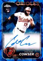 2024 Topps Chrome Sapphire Chrome Sapphire Autographs #CSACC Colton Cowser Baseball Card