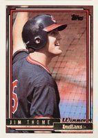 1992 Topps Gold #768 Jim Thome Winner Baseball Card