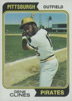 1974 Topps #172 Gene Clines Baseball Card