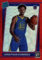 2021 Panini Donruss Optic #190 Jonathan Kuminga Choice Red Basketball Card