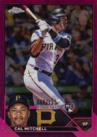 2023 Topps Chrome Logofractor Edition #108 Cal Mitchell Pink Refractor Baseball Card