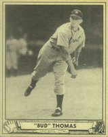 1940 Play Ball #42 Bud Thomas Baseball Card