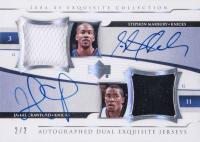 2004 Upper Deck Exquisite Collection Extra Exquisite Jerseys Autographs #A2E-MC Stephon Marbury/Jamal Crawford Basketball Card
