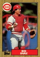 1987 Topps Tiffany #41 Bo Diaz Baseball Card