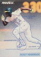 1992 Pinnacle #614 Rickey Henderson Baseball Card