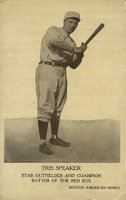 1912 Boston American Postcards # Tris Speaker Baseball Card