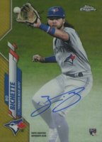 2020 Topps Chrome Rookie Autographs #RABBI Bo Bichette Gold Refractor Baseball Card