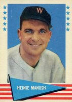 1961 Fleer #57 Heinie Manush Baseball Card