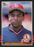 1985 Donruss #534 Jeff Pendleton Error: First name is Terry Baseball Card