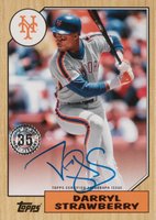 2022 Topps 1987 Topps Baseball Autographs #87BADS Darryl Strawberry Baseball Card