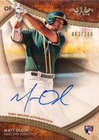 2017 Topps Tier One Break Out Autographs #MO Matt Olson Baseball Card