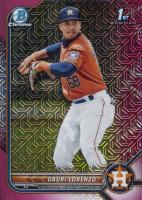 2022 Bowman Mega Box Chrome #11 Dauri Lorenzo Pink Refractor Baseball Card