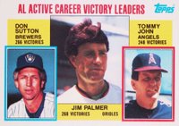 1984 Topps Tiffany #715 A.L. Active Career Victory Leaders Baseball Card