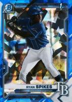 2021 Bowman Draft Chrome Sapphire Edition #BDC63 Ryan Spikes Baseball Card