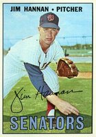 1967 Topps #291 Jim Hannan Baseball Card